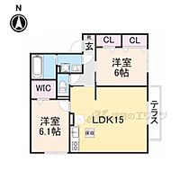 大阪府寝屋川市太秦東が丘（賃貸アパート2LDK・1階・62.95㎡） その1