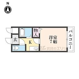 間取図画像 1K