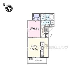 間取図画像 1LDK