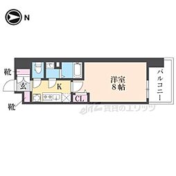 ＬＵＸＥＮＡ　ＫＡＤＯＭＡ 13階1Kの間取り
