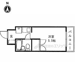 水野ビル 1Kの間取図画像