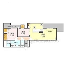 Reve 2LDKの間取図画像
