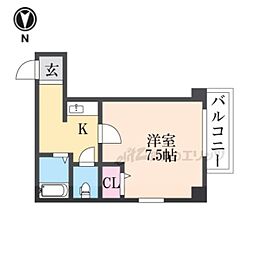 スペランツァデリーティア 1Kの間取図画像