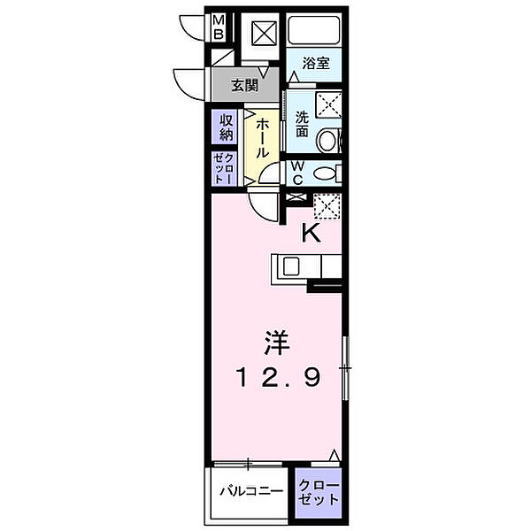 東京都日野市豊田2丁目(賃貸マンション1K・2階・37.07㎡)の写真 その2