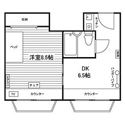 学生会館 リヴェール エキキタ[食事付き] 7階1DKの間取り