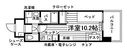 東広島市西条下見6丁目マンション ワンルームの間取図画像