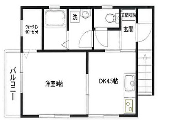 埼玉県朝霞市本町1丁目(賃貸アパート1DK・2階・29.58㎡)の写真 その2