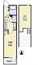 コンホーム北与野  ｜ 埼玉県さいたま市中央区下落合4丁目（賃貸アパート1K・3階・20.02㎡） その2