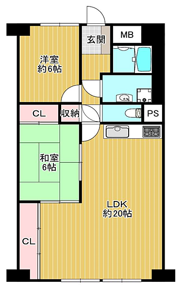 間取りを拡大表示