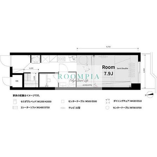 ライオンズマンション西中延 206｜東京都品川区西中延１丁目(賃貸マンション1R・2階・27.00㎡)の写真 その2