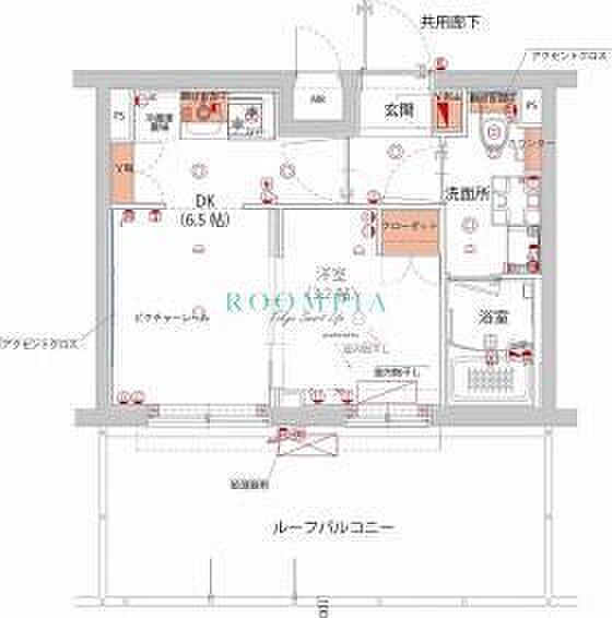 ハーモニーレジデンス武蔵小杉フォレストスクエア 411｜神奈川県川崎市中原区小杉町２丁目(賃貸マンション1DK・4階・25.52㎡)の写真 その2