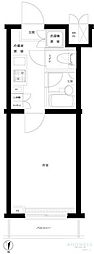 ルーブル早稲田六番館 1Kの間取図画像