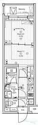 PREMIUMCUBE東中野 2Kの間取図画像