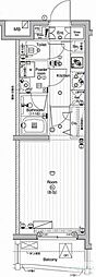 PREMIUMCUBE下北沢 1Kの間取図画像