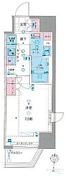 ジェノヴィア新宿早稲田グリーンヴェール 1Kの間取図画像