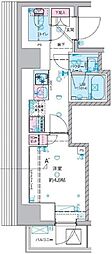 ジェノヴィア桜上水2 1Kの間取図画像