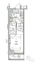 クレイシア新宿中落合 1Kの間取図画像