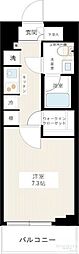 AZEST北赤羽 1Kの間取図画像