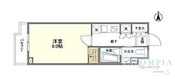 コンフォリア桜上水 1Kの間取図画像