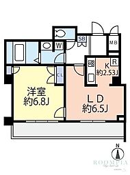 グランヴァン中野新橋 1LDKの間取図画像