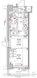クレイシアIDZ幡ヶ谷 2Kの間取図画像