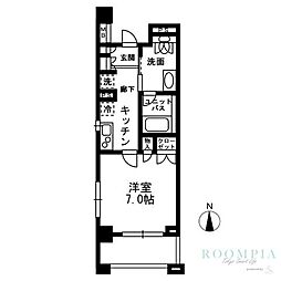 レジディア中落合-C 1Kの間取図画像