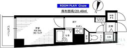 ステージファースト目白 1Kの間取図画像