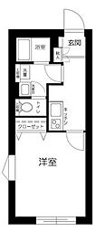 フェリデンシア住吉 1Kの間取図画像