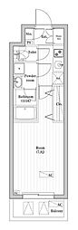 オーパスレジデンス武蔵小山 1Kの間取図画像