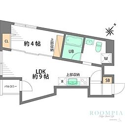 ジェムストーン高田馬場 1LDKの間取図画像
