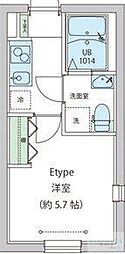 レオーネ早稲田 1Kの間取図画像