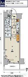 スカイコートパレス明大前 1Kの間取図画像