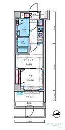 GALICIA中野新井薬師 1DKの間取図画像