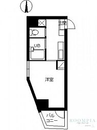 スカイコート高田馬場3 1Kの間取図画像