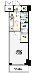 ハーモニーレジデンス東京イーストサイド 1Kの間取図画像