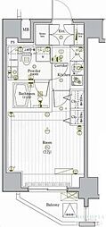 PREMIUMCUBEG駒沢大学 1Kの間取図画像