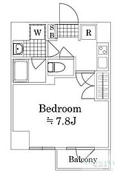 パークウェル三ノ輪駅前 1Kの間取図画像