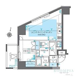 ZOOM神宮前 1LDKの間取図画像