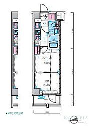 GALICIA中野新井薬師 1DKの間取図画像