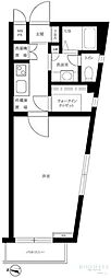 ルーブル芦花公園 1Kの間取図画像
