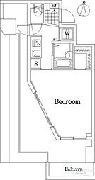 トーシンフェニックス武蔵関 ワンルームの間取図画像