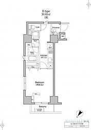 プラウドフラット荻窪2 1Kの間取図画像