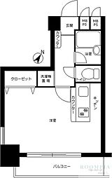 菱和パレス高井戸 ワンルームの間取図画像