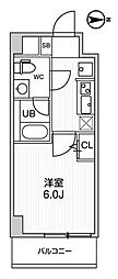 ALTERNA四つ木 1Kの間取図画像