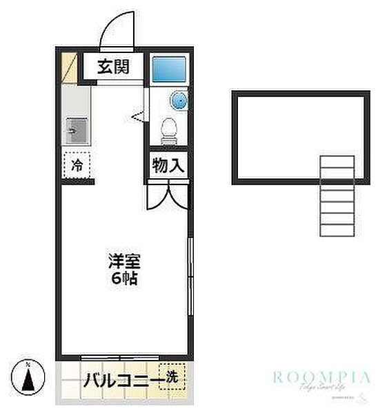 プリドールゲン 201｜東京都練馬区上石神井１丁目(賃貸アパート1R・2階・17.39㎡)の写真 その2