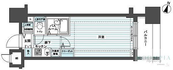 フェニックス代田橋 1304｜東京都杉並区和泉１丁目(賃貸マンション1K・13階・22.36㎡)の写真 その2