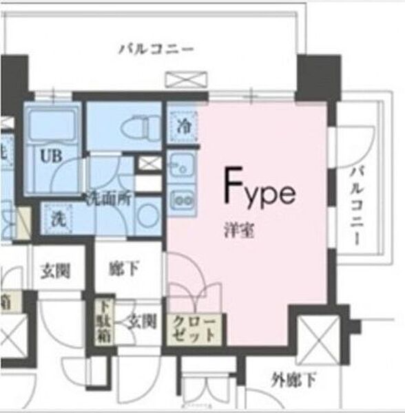 ガレリア東新宿 201｜東京都新宿区歌舞伎町２丁目(賃貸マンション1R・2階・25.96㎡)の写真 その2