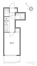 エルスタンザ中野新井 2階1Kの間取り
