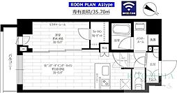 ステージグランデときわ台アジールコート 6階1LDKの間取り