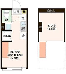 間取図画像 ワンルーム